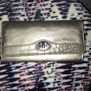 Folding silver wallet